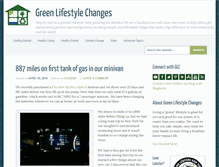 Tablet Screenshot of greenlifestylechanges.com